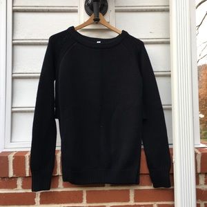 Lululemon Black High-Slit Sweater